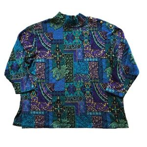 Youngstuff YS Studio Vintage 80s Mock Neck Sweater - 1XL